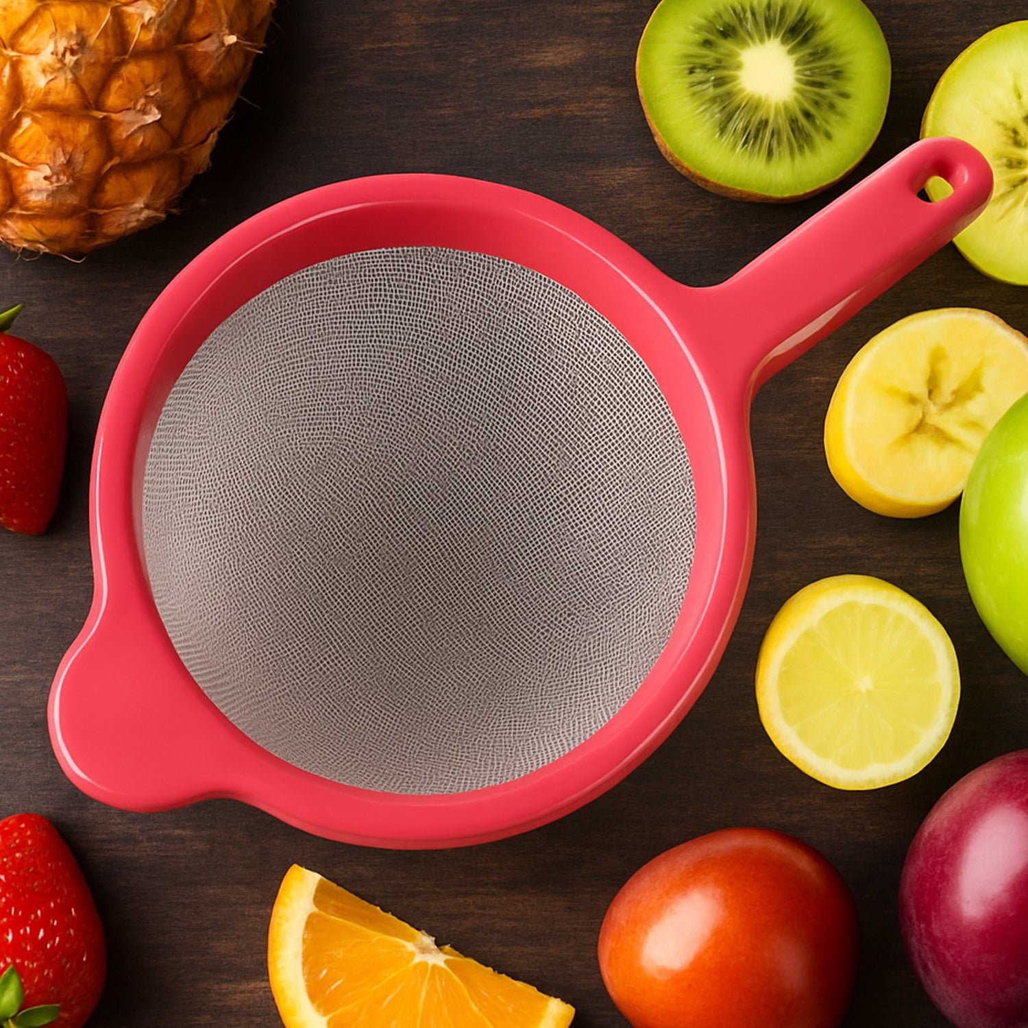 Medium Pulpy Juice Strainer – Fine Mesh Plastic Frame for Smooth Juices