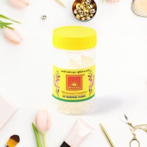 Bhimseni Camphor Flakes – Pure ISO Borneol for Pooja & Air Purification