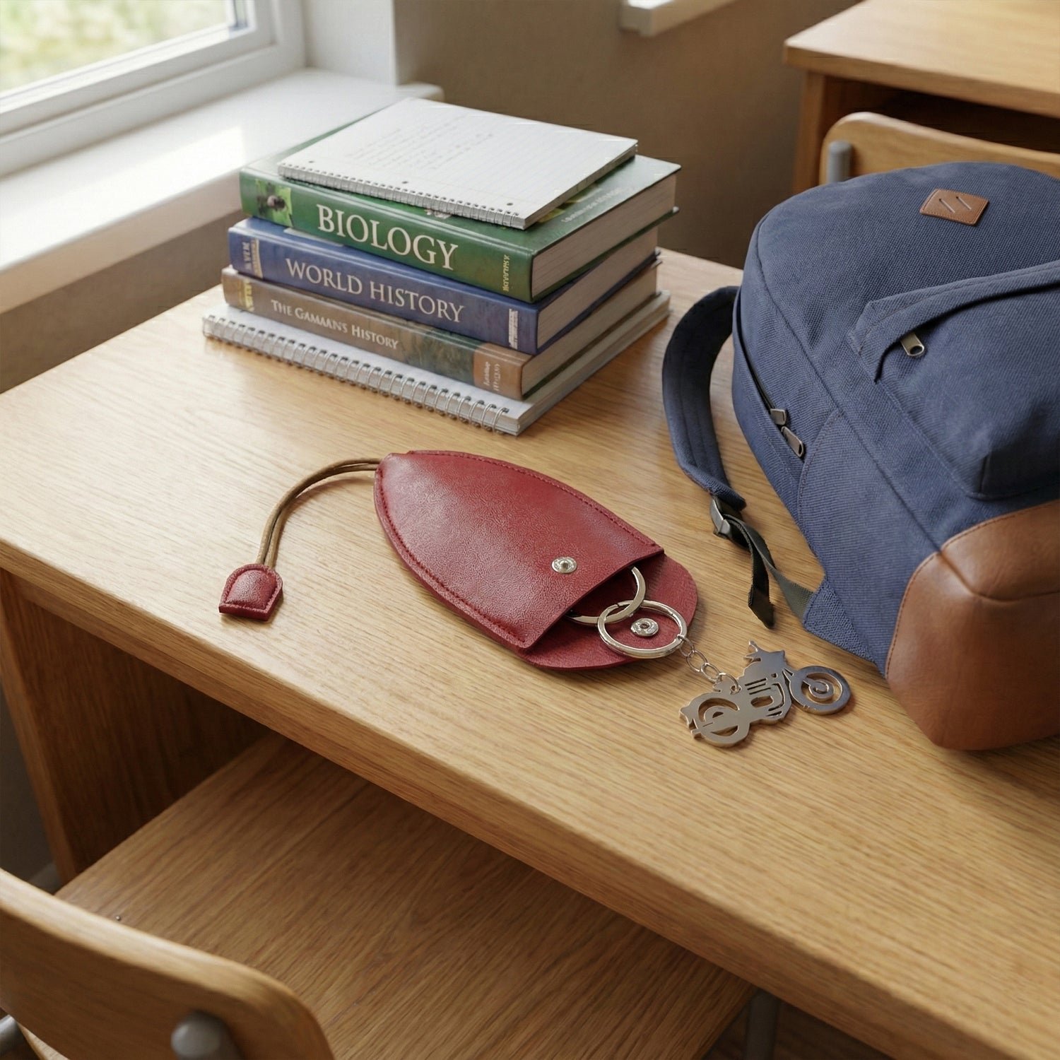 Compact Keyholder Pouch – Stylish Secure Key Organizer with Snap Button