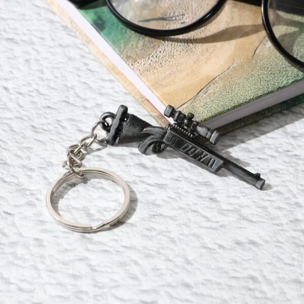 Metal Rifle Gun Keychain – Durable & Stylish Weapon-Inspired Accessory