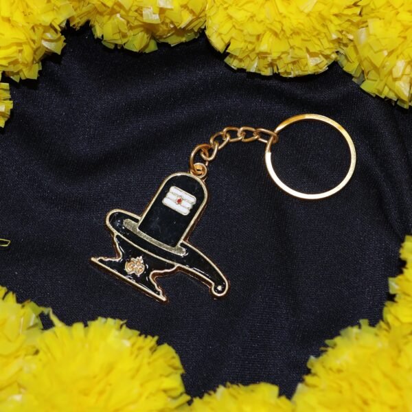 03_keychain_e55dd9a6-9f40-4944-8f3c-87b5773005bb Shivling Keychain – Durable Golden Metal Devotional Charm