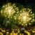 Solar Starburst Garden Lights – Warm White Firework Effect 2 Pc Set