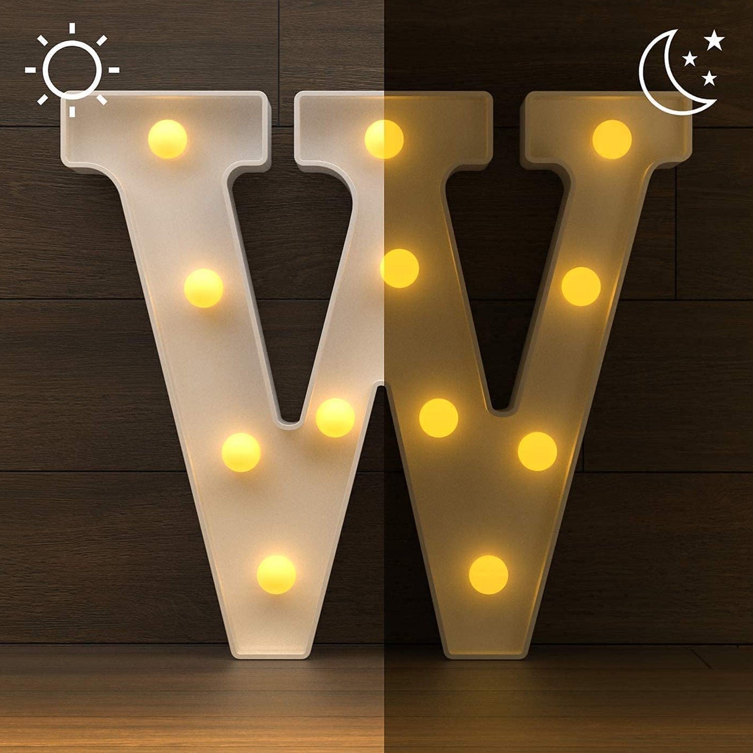 W Shaped LED Night Light – Soft Warm Glow Decorative Lamp