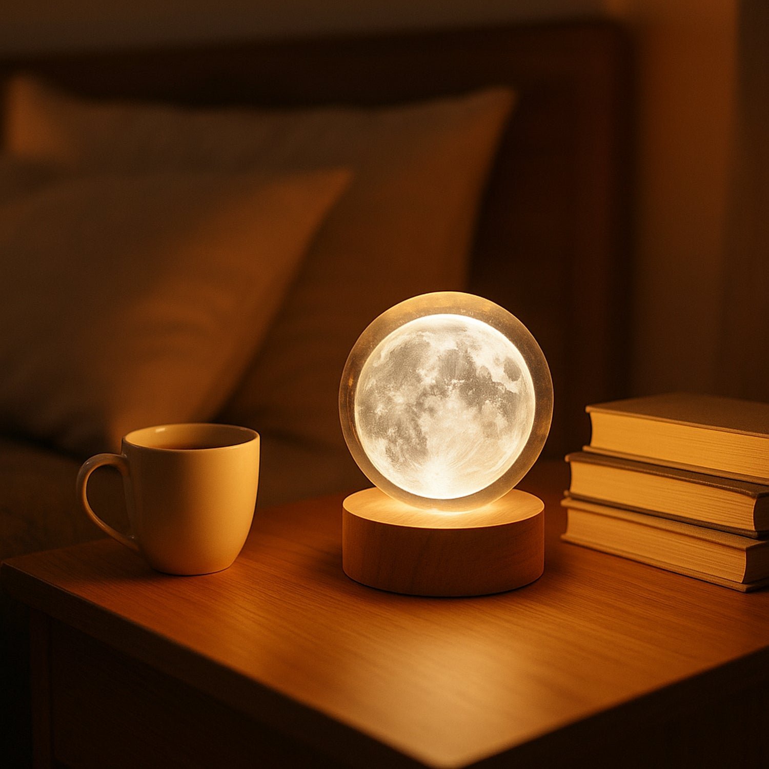 3D Crystal Ball Lamp – Enchanting Night Light | Styleva
