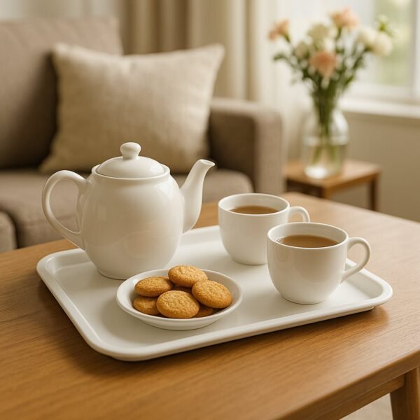 Plastic Serving Tray – Durable 40x30 cm Rectangular Tray
