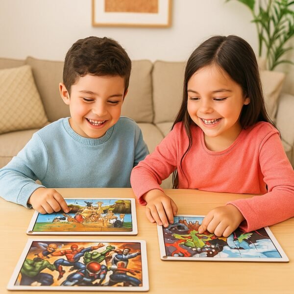 Educational Wooden Jigsaw Puzzle Board – Skill Building for Kids