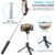 Wired Selfie Stick – 70cm Extendable Handle Tripod Stand