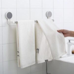 Self-Adhesive Towel Rod – Rust-Resistant & Drill-Free Installation