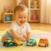 Toddler Toy Cars Set – 12-Piece Colorful Pull Back Vehicles
