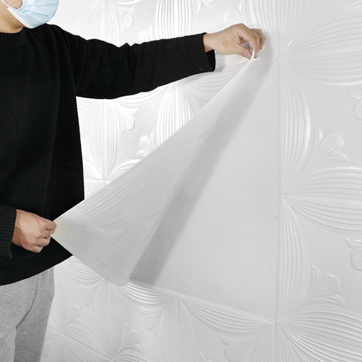 03_wallpaper_2b380cdd-4c5e-4664-9389-57d98efefd6c 3D Foam Wallpaper Panels – White Floral Embossed Design