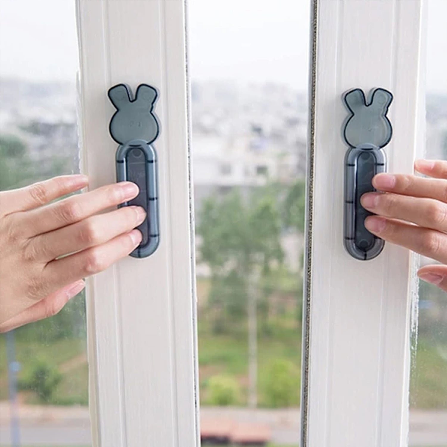 Push Pull Helper Door Handles – Easy Self-Stick Installation, 2 Pack