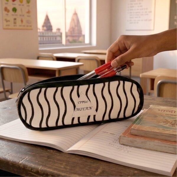Zipper Pencil Pouch – Durable & Stylish Stationery Organizer (Mix Design)