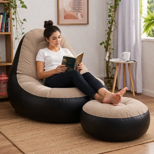 Inflatable Air Sofa Chair Set – Portable & Easy to Inflate for Indoor & Outdoor Relaxation