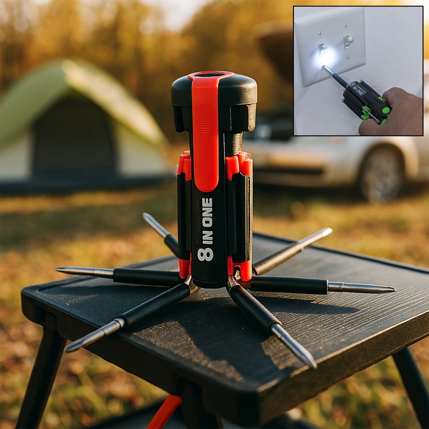 Multi-Function Screwdriver Kit – 8-in-1 LED Torch | BoltForce