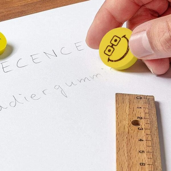Smiley Eraser for Kids – Fun Mix Designs, Single Piece | Writezo