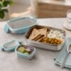 Stainless Steel Lunch Box Set – Leak-Resistant & Easy to Carry