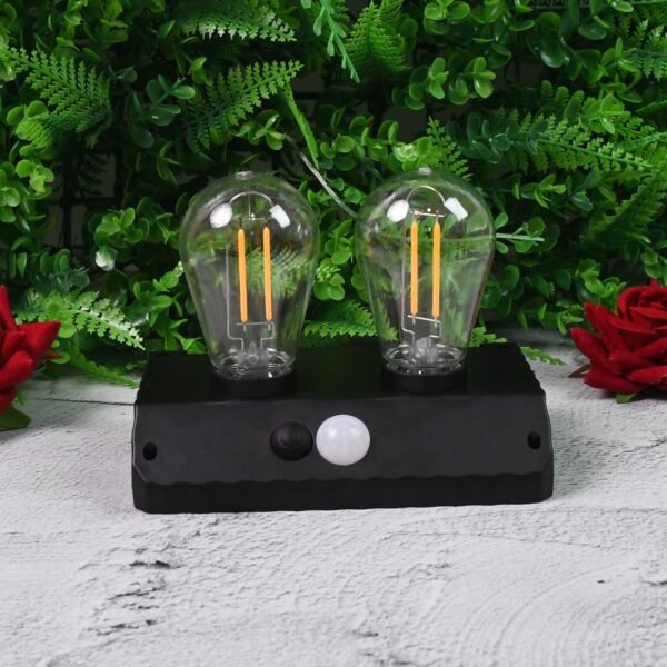 Solar LED Lamp – Double Bulb Outdoor Garden Light | Indo Glow
