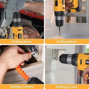 Cordless Drill Set – 21V Lithium Double Battery Kit | PowerXpert