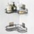 Corner Shelf Organiser – Stainless Steel Self-Adhesive | Bathora