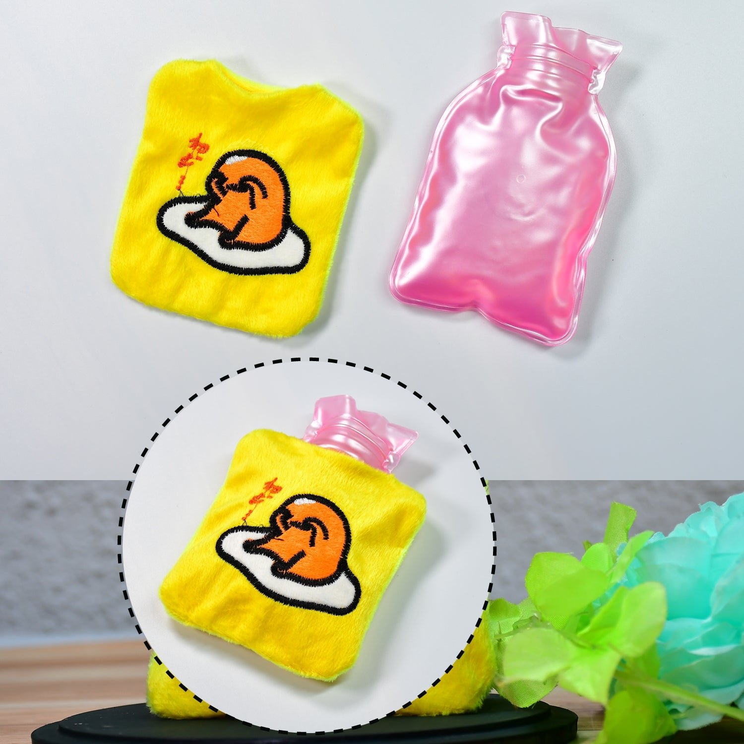 Hot Water Bag – Yellow Duck Cover for Pain Relief & Warmth | FitFuzion