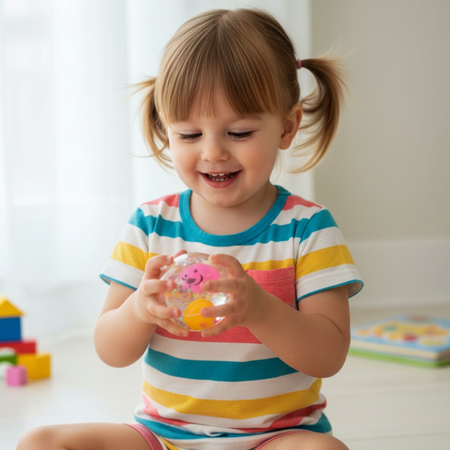 Light-Up Bouncy Ball – Impact-Activated LED & Soft Grip Fun