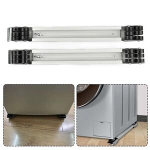 Heavy Duty Castor Wheels – Adjustable 2pc Set | Organivo