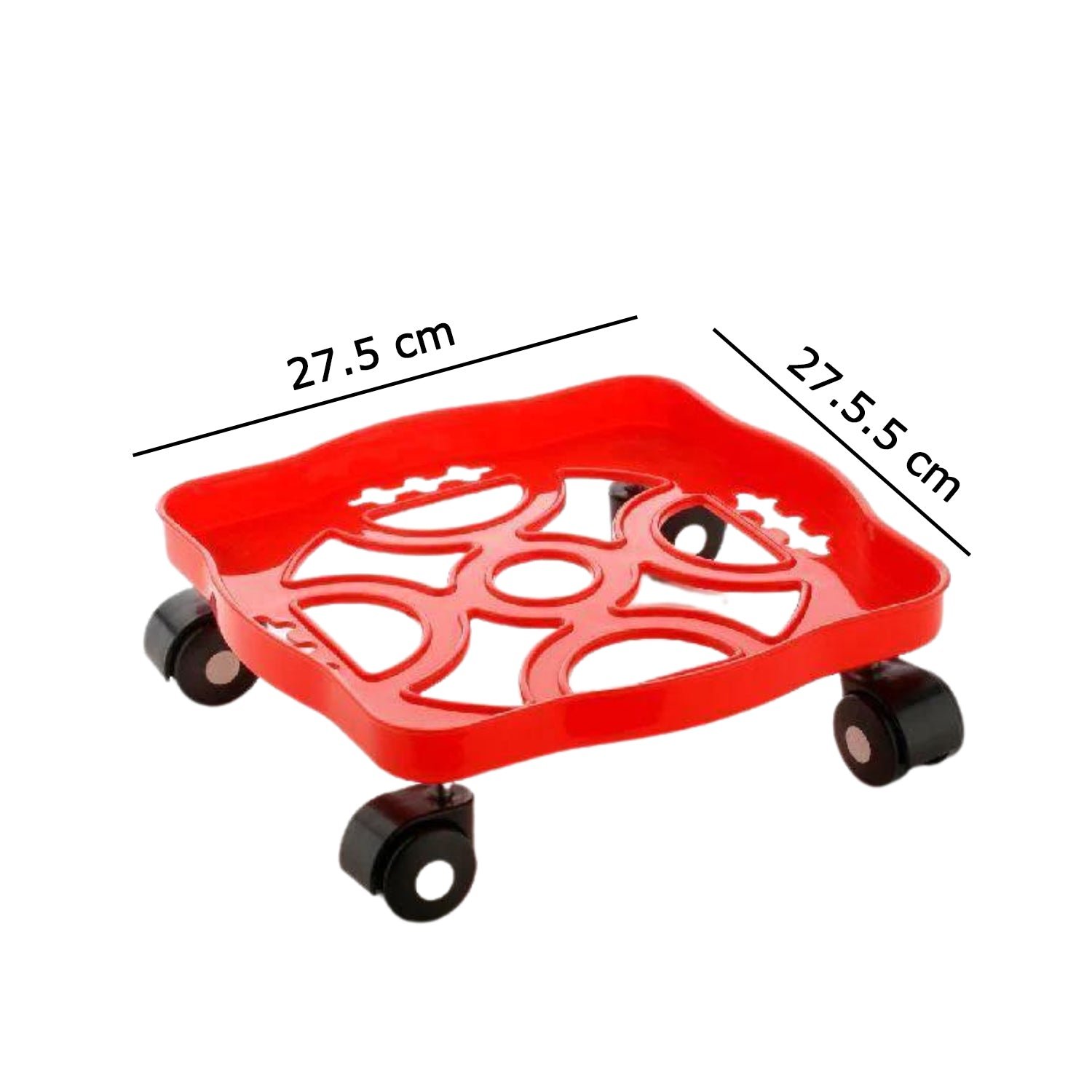 04_15 Gas Cylinder Trolley – Square Plastic with Wheels |