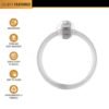 ABS Towel Ring – Unbreakable Wall Mounted Holder | BathNova