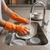 Waterproof Rubber Gloves – Reusable Kitchen & Household Protection