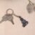 Hanuman Ji Sitting Pose Metal Keychain – Durable Spiritual Key Ring