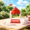 Manual Gola Maker – Portable Red Ice Slush Machine for Refreshing Treats