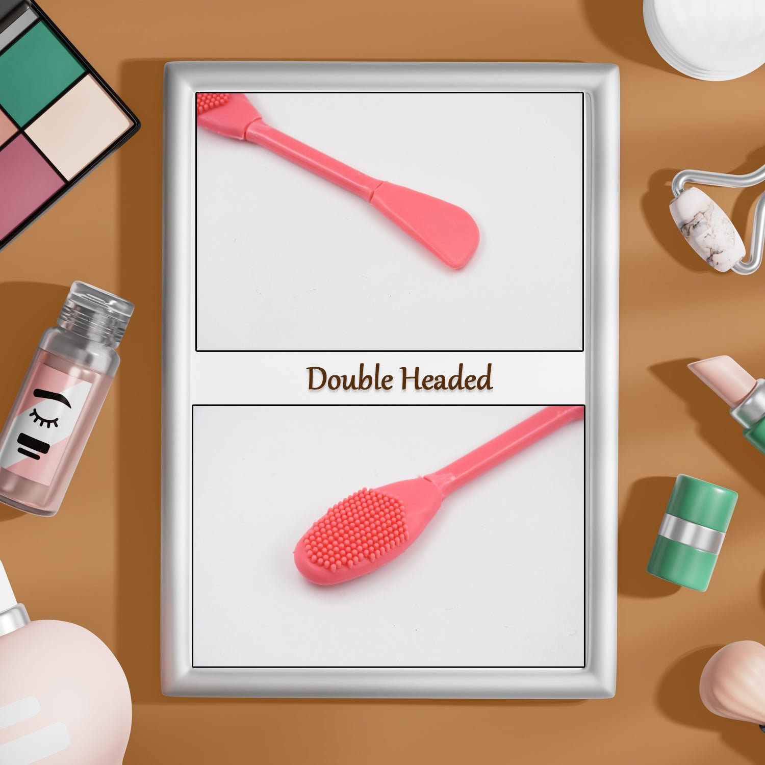 Silicone Mask Brush – Dual-Ended Face Skincare Tool | GlowForm