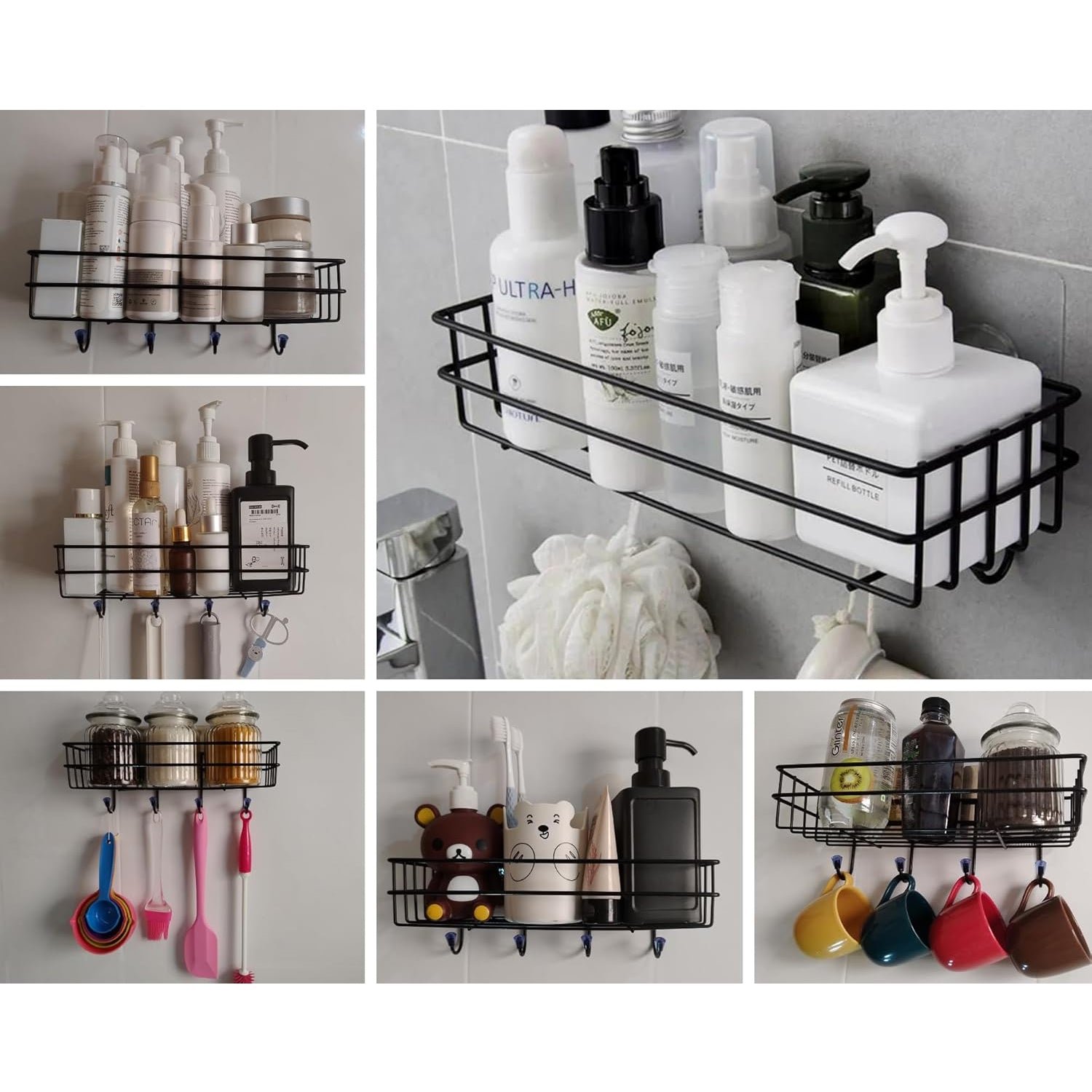 Shower Shelf Rack – Lightweight 3-in-1 Iron Organizer