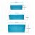 Storage Baskets Set – Food-Grade Plastic, Sky Blue | Organivo