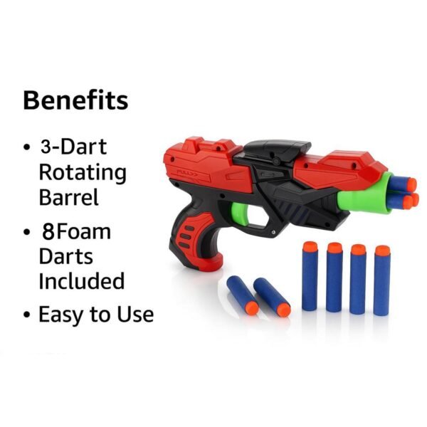 Soft Bullet Gun Toy – Safe Manual Dart Blaster for Kids Play