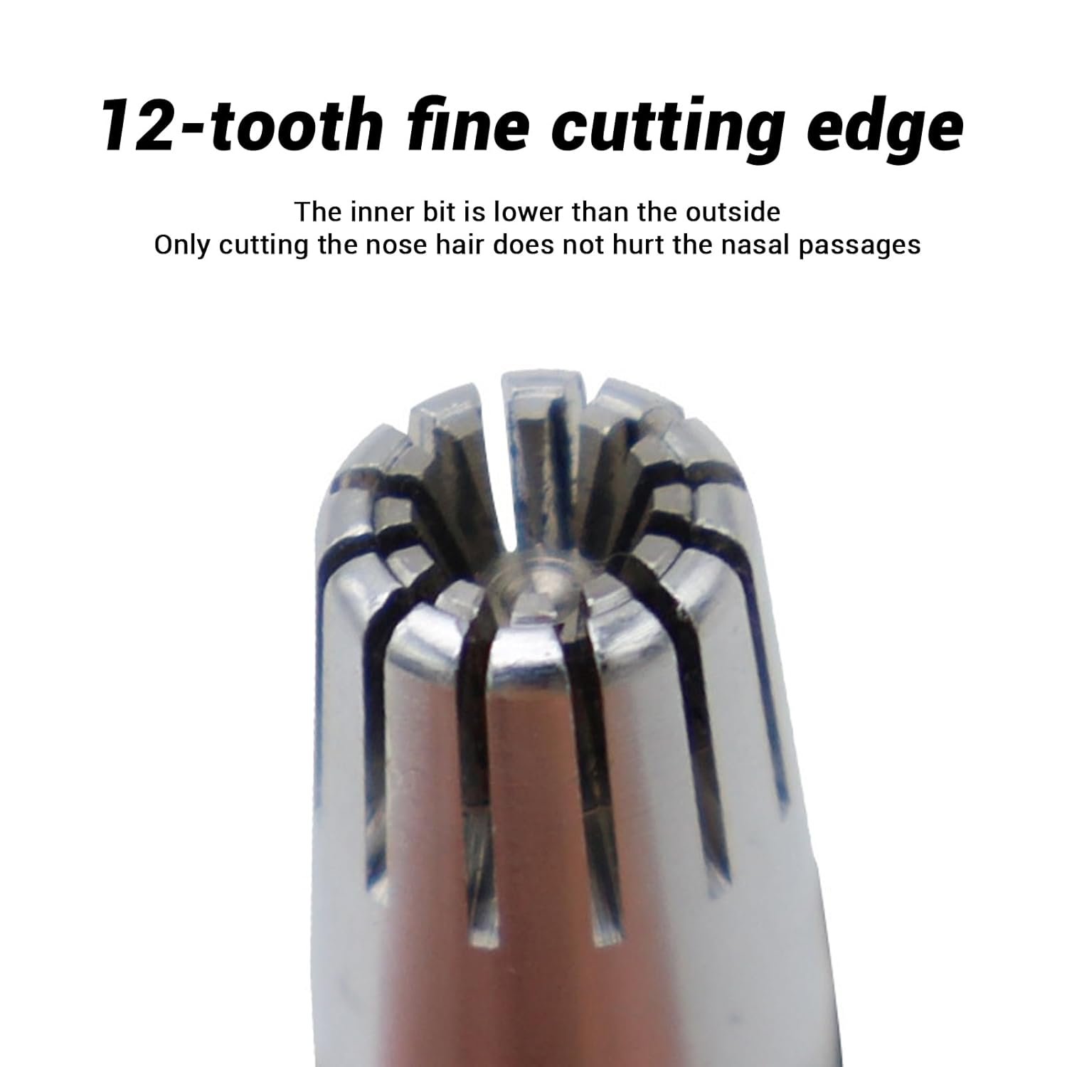 Nose Hair Remover – Painless Stainless Steel with Metal Case | Calm & Curl