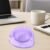 Transparent Purple Plastic Ashtray – Durable Heat-Resistant Design