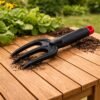 Garden Hand Cultivator Fork – Durable 3 Prong Soil Loosening Tool