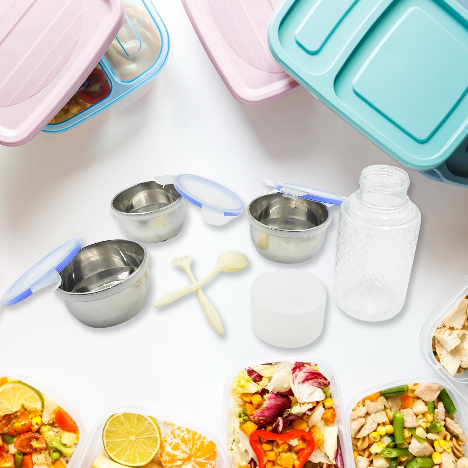 Insulated Lunch Box Set – 6-in-1 Stainless Steel Tiffin | Lunchie Bunchie