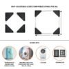 Fridge & Washing Machine Stand Trolley – Adjustable Heavy-Duty 50x50 cm