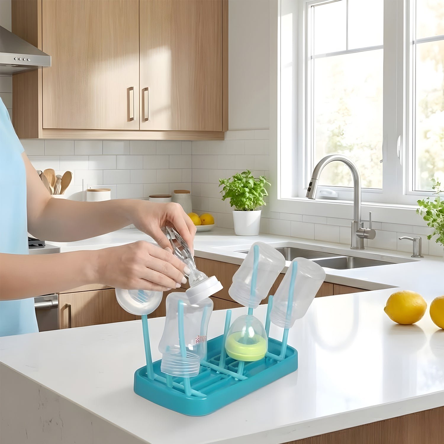 Baby Feeding Bottle Drying Rack – Compact & Hygienic Design
