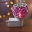 Plug-In Aroma Diffuser Lamp – Purple Mosaic Glass Night Light