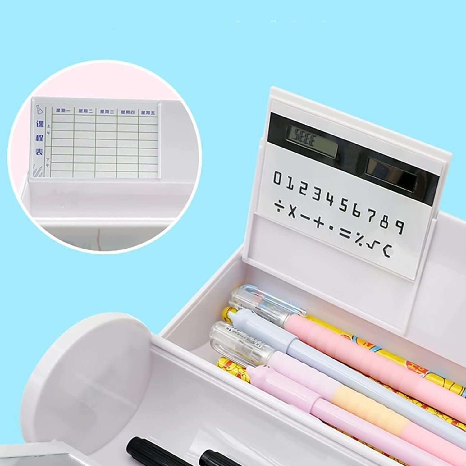 Compass Box – 8-in-1 Geometry Kit with Calculator | Deskrova