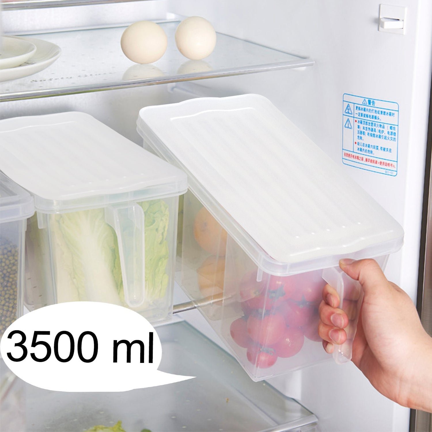 Refrigerator Organizer Box – 3 Compartments, Airtight | Lunchie Bunchie
