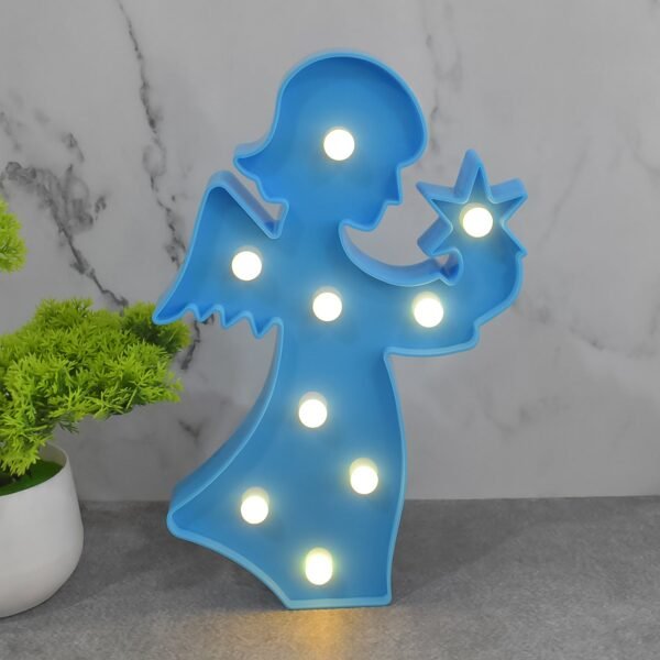 LED Angel Night Light – Battery Operated Room Decor | Deskrova