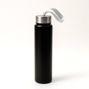 Portable Stainless Steel Water Bottle – 250ml Leakproof with Strap