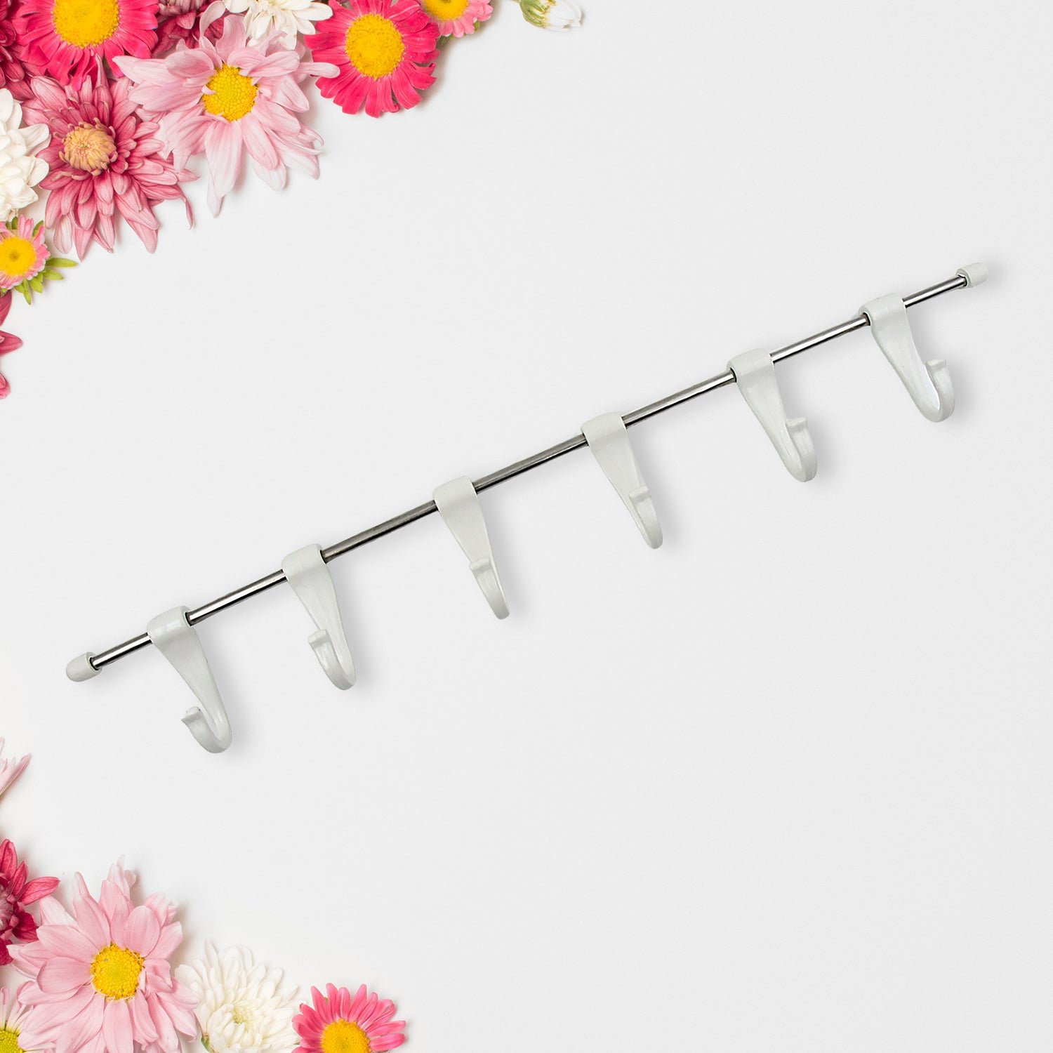 Stainless Steel Utensil Hanger – Nail-Free Kitchen Rail | CookAura