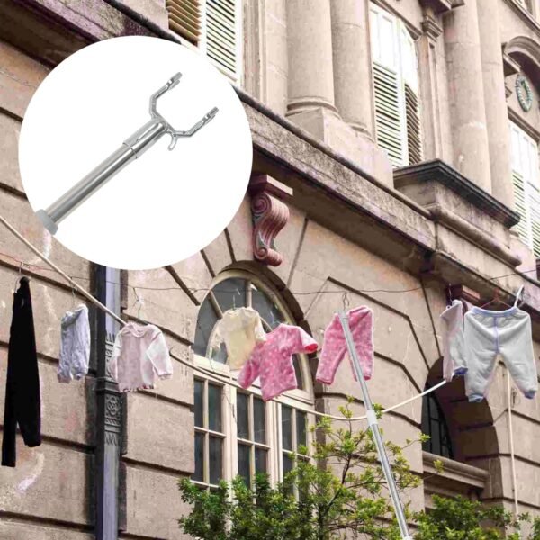 Telescopic Clothes Hook – Extendable Garment Hanger (155 cm) | Indo Glow