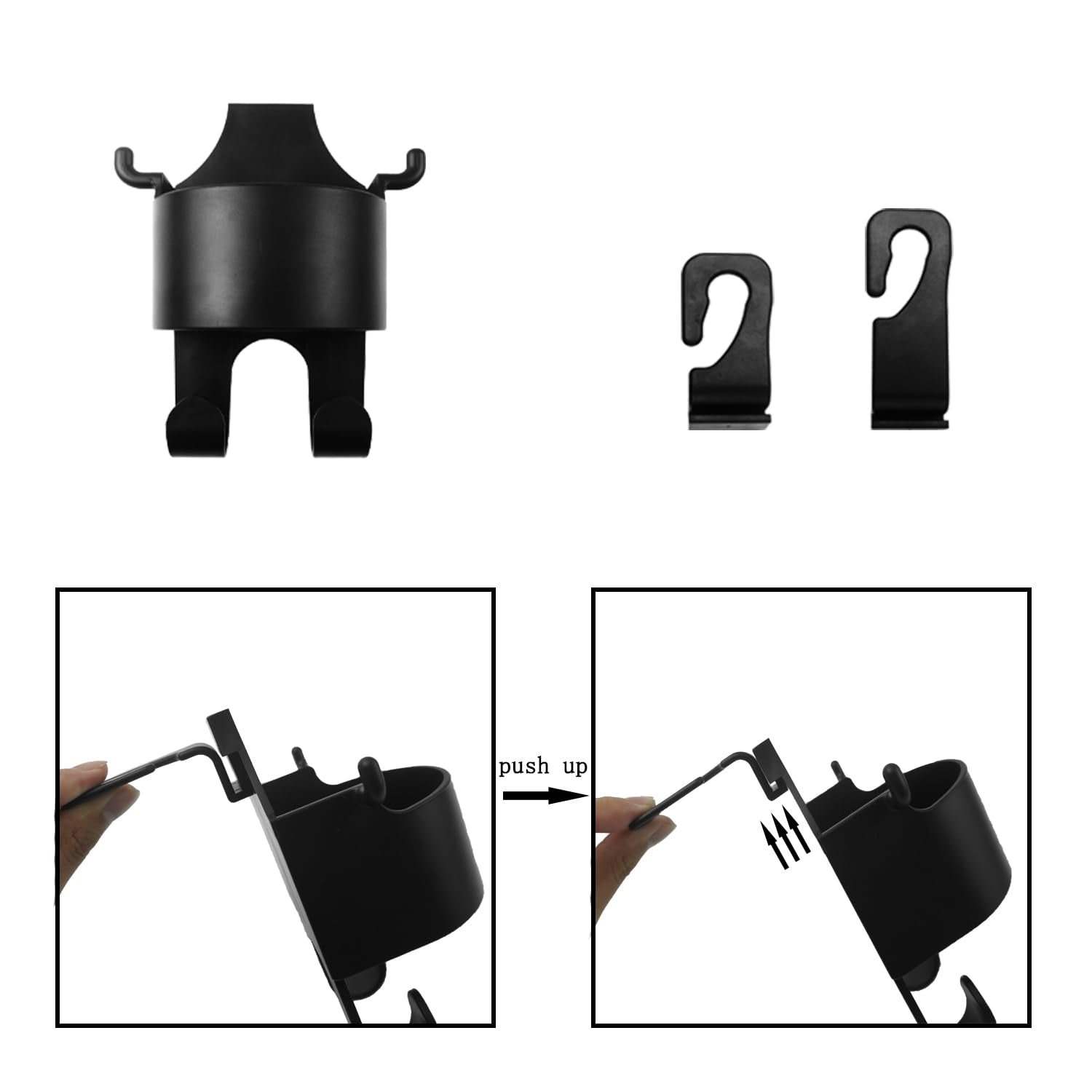 Car Headrest Organizer – 3-in-1 Cupholder & Phone Holder for Travel