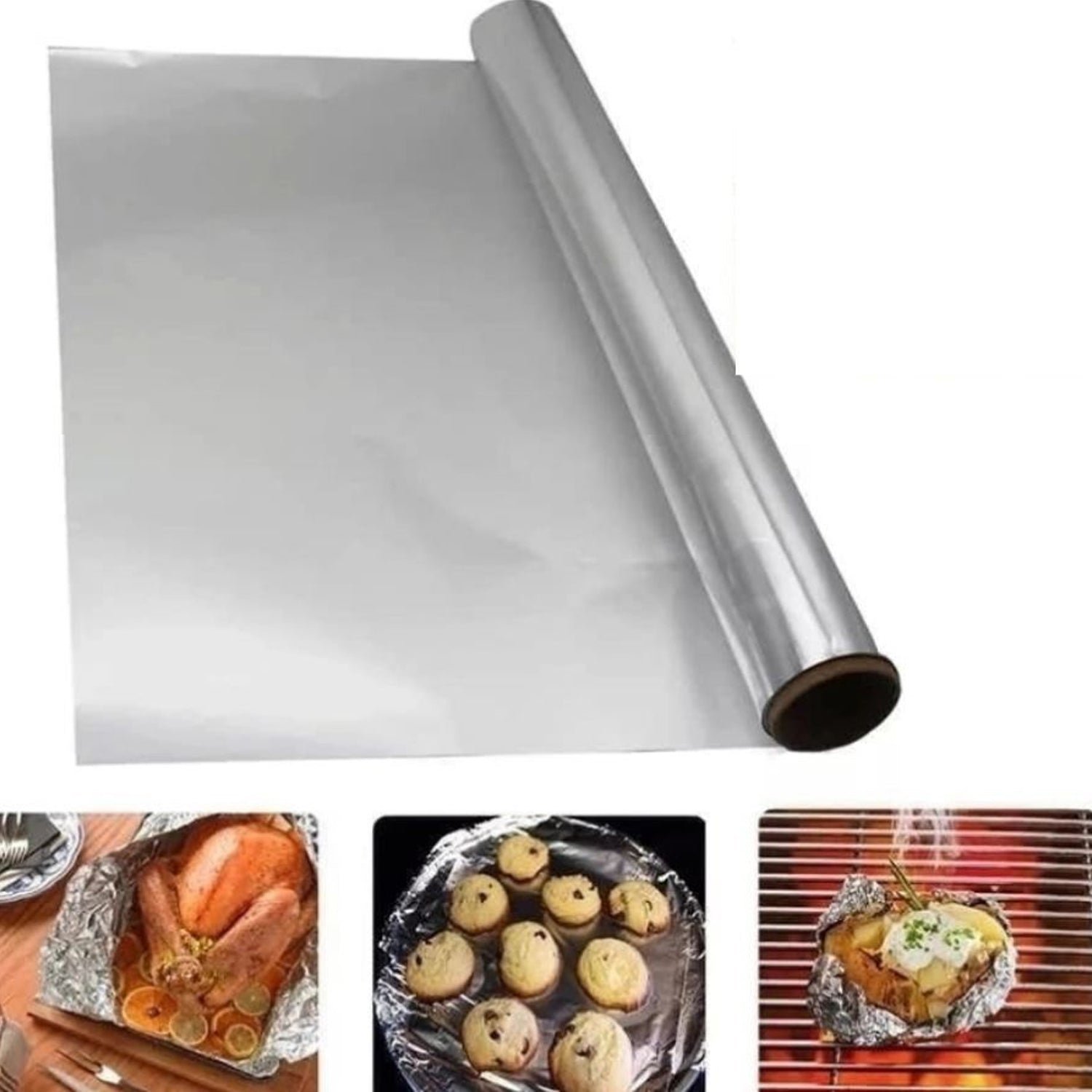 Aluminum Foil Roll – Heavy Duty Food Grade 72 Mtr | Powermate Kitchen